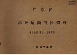 广东省高州地面气候资料  1958.12-1970