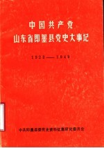 中国共产党山东省即墨县党史大事记  1923-1949