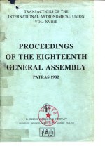 PROCEEDINGS OF THE EIGHTEENTH GENERAL ASSEMBLY(PATRAS 1982)