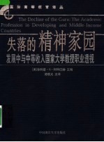 失落的精神家园 发展中与中等收入国家大学教授职业透视 The academic profession in developing and middle-income countries