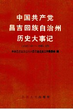 中国共产党昌吉回族自治州历史大事记  1949年10月1日-1985年12月