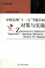 中国“十一五”节能目标  对策与实施