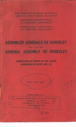 ASSEMBLEE GENERALE DE BERKELEY  19-8-31-8-1963   GENERAL ASSEMBLY OF BERKELEY