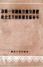 动员一切积极力量为建设社会主义的新湖北而奋斗