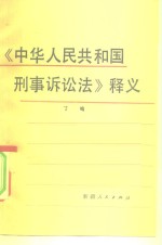 《中华人民共和国刑事诉讼法》释义