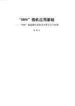 “IBM”微机应用基础 “DOS”磁盘操作系统及中英文文字处理