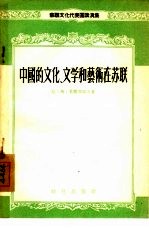 中国的文化、文学和艺术在苏联