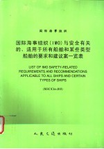 国际海事组织 国际海事组织 IMO 与安全有关的、适用于所有船舶和某些类型船舶的要求和建议案一览表