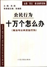 公民行为  十万个怎么办  政治与公共交往行为