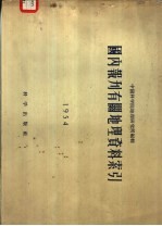 国内报刊有关地理资料索引  1954