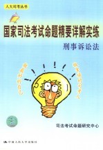 国家司法考试命题精要详解实练  刑事诉讼法