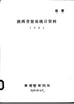 陕西省贸易统计资料  1984