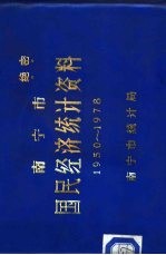 南宁市国民经济统计资料提要  1950-1978年