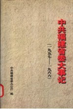 中共福建省委大事记  1957-1966