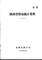 陕西省贸易统计资料  1983