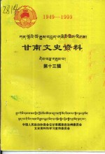 甘南文史资料  第13辑