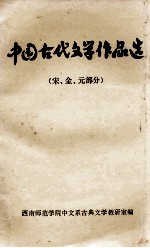 中国古代文学作品选  宋、金、元部分