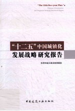 “十二五”中国城镇化发展战略研究报告