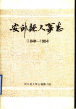 安丘县人事志  1840-1984