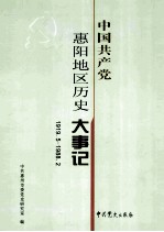 中国共产党惠阳地区历史大事记  1919.5-1988.2