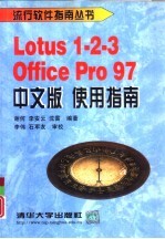 Lotus l-2-3 Office Pro 97中文版使用指南