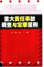 重大责任事故调查与定罪量刑