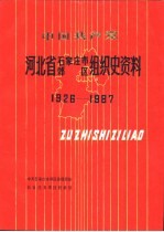 中国共产党河北省石家庄市郊区组织史资料  1926-1987