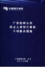 广东电网公司防止人身伤亡事故十项重点措施