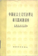 中国社会主义经济理论和实践问题讲座