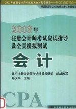 2003年注册会计师考试应试指导及全真模拟测试  会计