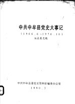 中共中牟县党史大事记  1966.6-1976.10