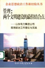 管理：两个文明建设的最佳结合点  山东电力集团公司思想政治工作理论与实践