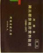 河南省国民经济统计资料提要  1949-1957