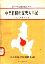 中共信阳市党史大事记  民主革命时期