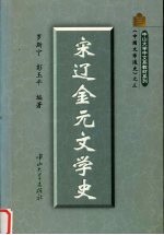 宋辽金元文学史