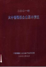 二00一年大中型钢铁企业基本情况