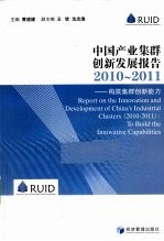 中国产业集群创新发展报告  2010-2011  构筑集群创新能力