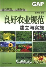 出口果蔬、大田作物良好农业规范 GAP 建立与实施