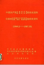 中国共产党云南省迪庆藏族自治州组织史资料  1949.2-1987.10