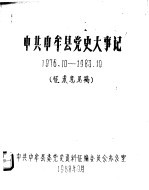 中共中牟县党史大事记  1976.10-1983.10