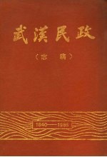 武汉民政  志稿  1840-1985