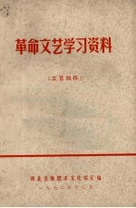 革命文艺学习资料  文艺创作