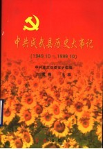 中共成武县历史大事记  1949.10-1999.10