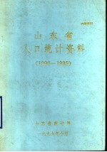 山东省人口统计资料  1990-1995