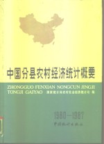 中国分县农村经济统计概要  1980-1987