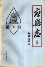 《应县志》初稿  财政金融卷  第18卷