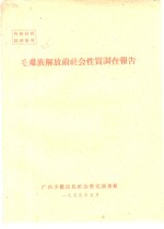 毛难族解放前社会性质调查报告