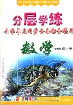 九年义务教育六年制小学教科书  分层学练  小学单元同步分层综合练习  数学  六年级  下  人教版  第2版