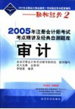 2005年注册会计师考试考点精讲及经典自测题库  审计