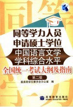 同等学力人员申请硕士学位中国语言文学学科综合水平全国统一考试大纲及指南  第2版